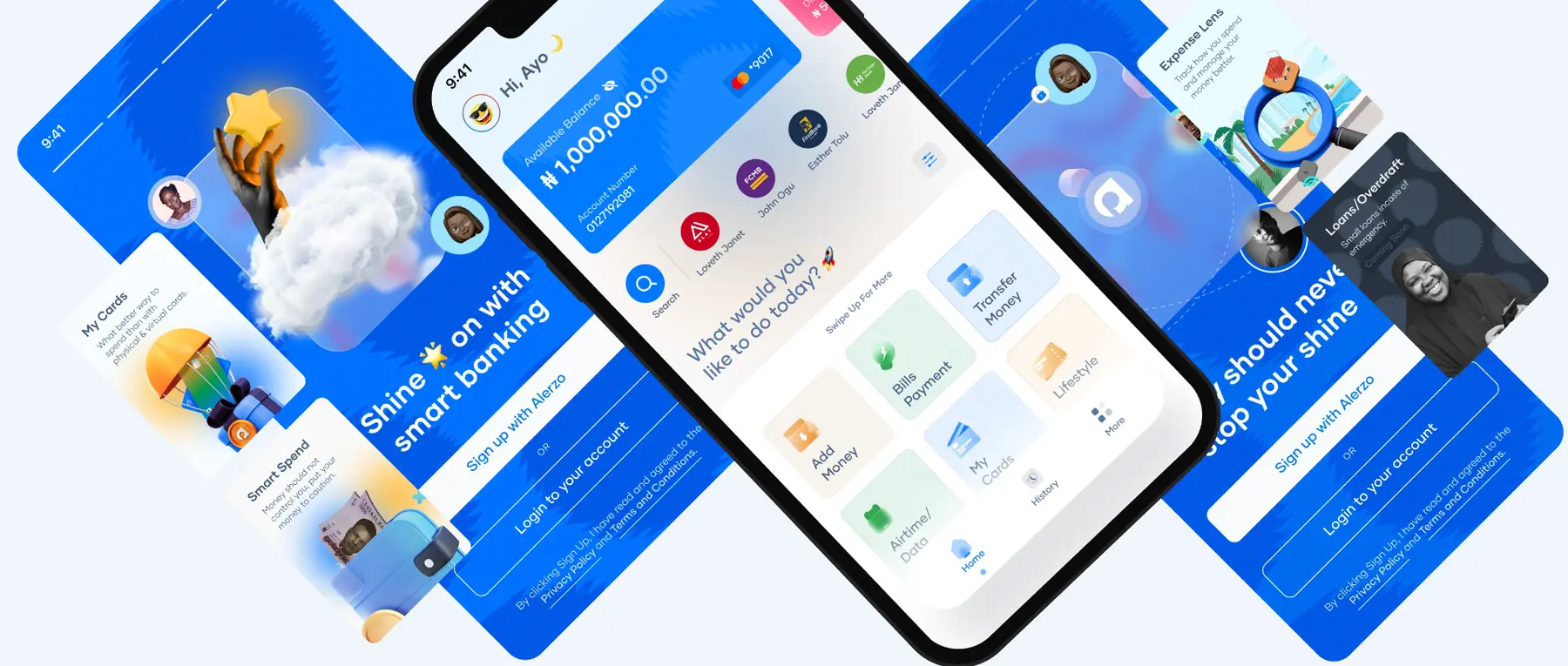 Alerzo product screens